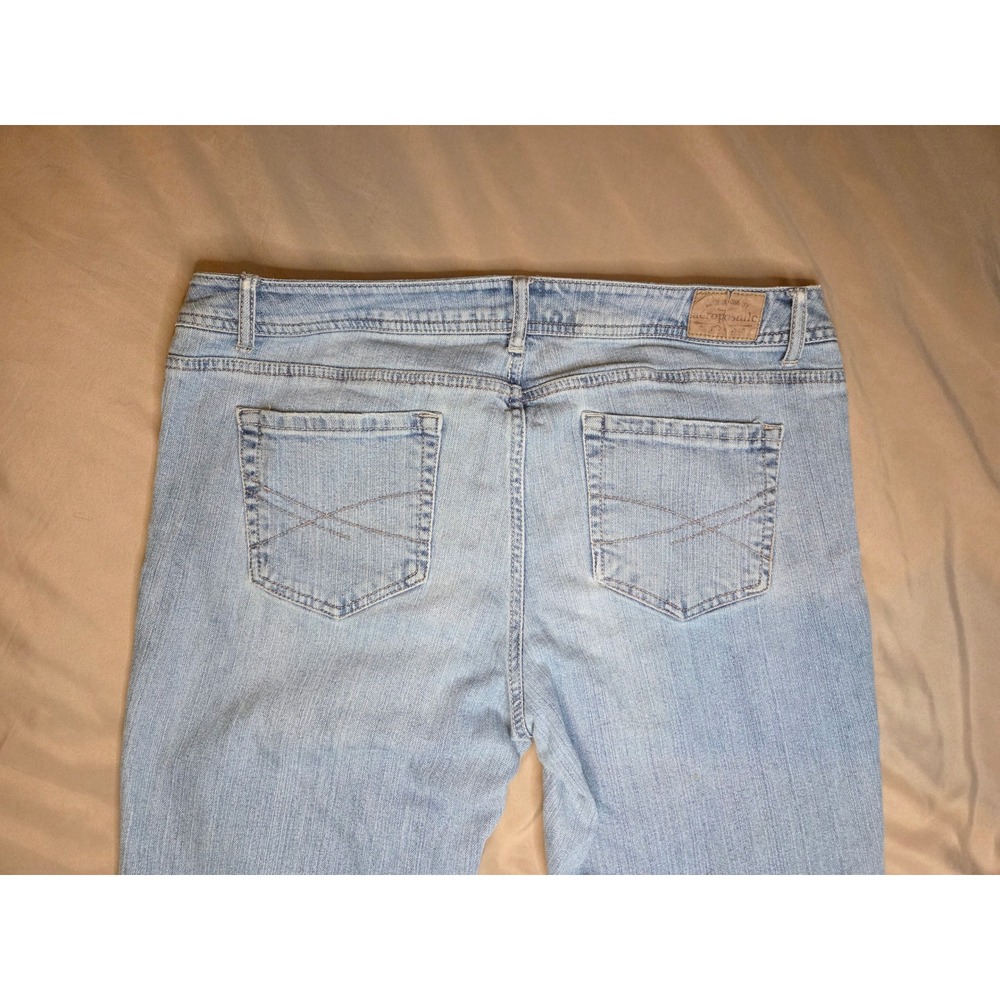 Aeropostale Chelsea Bootcut Curvy Jeans Light Wash Blue Denim 13/14 Long - Picture 4 of 9